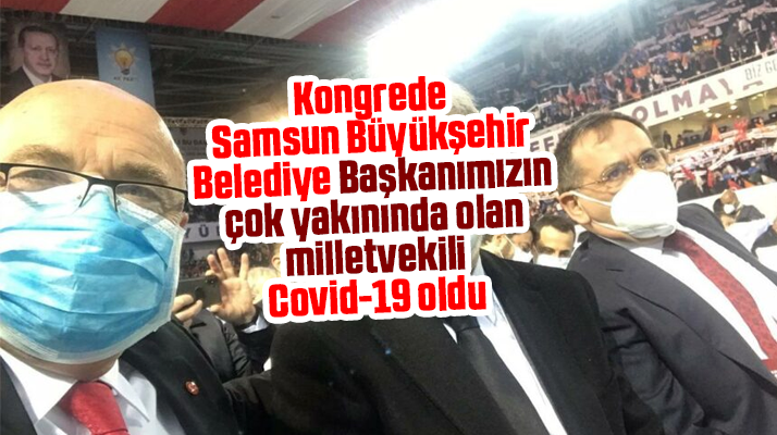 Mustafa Demir kongrede Covid olan milletvekili ile yan yana oturmuş