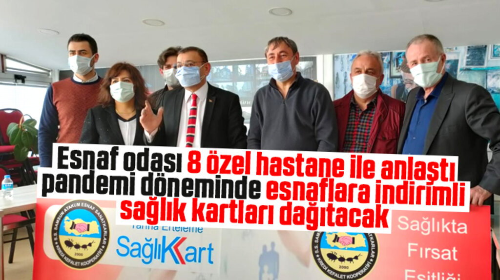 Atakum Esnaf Sanatkar Kooperatifi esnaflara indirimli sağlık kartları dağıtacak
