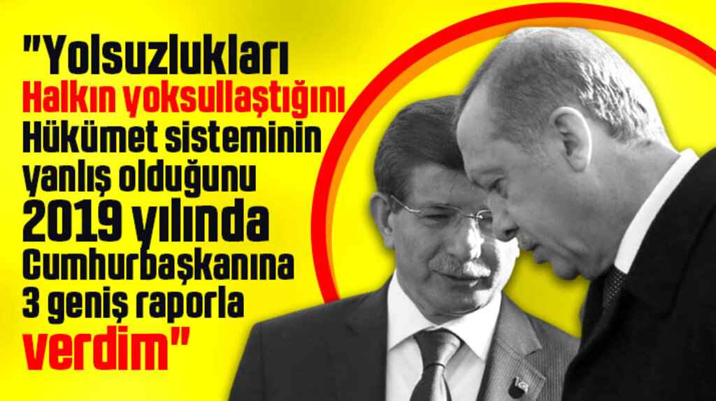 Davutoğlu Samsun'da Cumhurbaşkanına 2019 yılında verdiği 3 raporu açıkladı