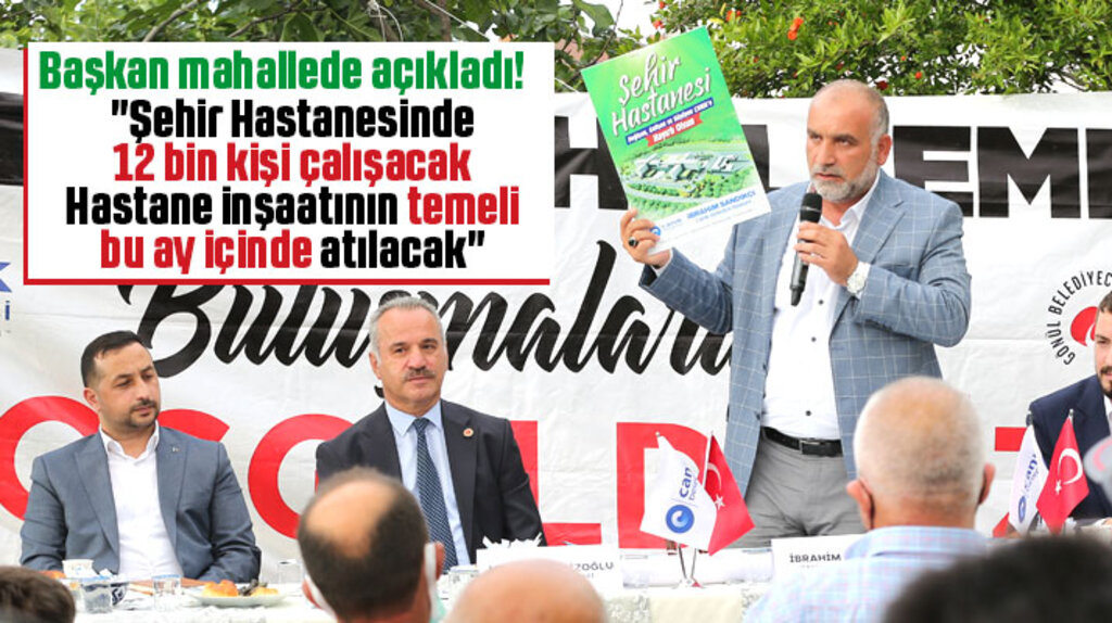 Canik Belediye Başkanı Sandıkçı Şehir Hastanesinde 12 bin kişinin çalışacağını açıkladı