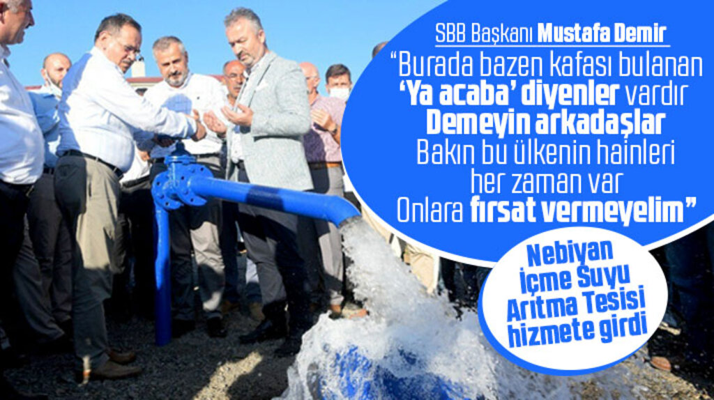Samsun'un 19 Mayıs ilçesinde Nebiyan İçme Suyu Arıtma Tesisi hizmete girdi