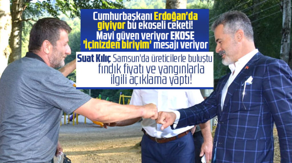 Suat Kılıç, Samsun'da fındık üreticileri ve orman köylüleri ile bir araya geldi