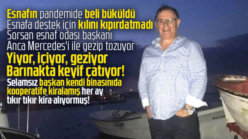 Samsun'da esnaf odası başkanı Adnan Konaş esnafın sorunlarına sessiz