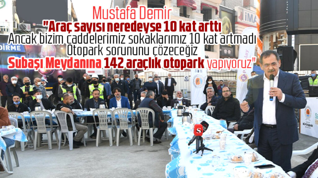 Samsun Büyükşehir Başkanı Demir Subaşı Meydanında konuştu! Otopark sorununu çözeceğiz
