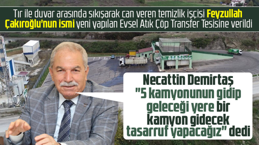 Samsun'da İlkadım Belediyesi Evsel Atık Çöp Transfer Tesisini hizmete aldı
