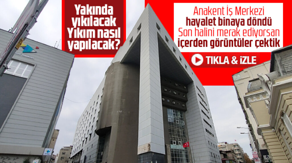 Samsun'da yıkılacak olan Anakent İş Merkezi hayalet binaya döndü! İşte son hali
