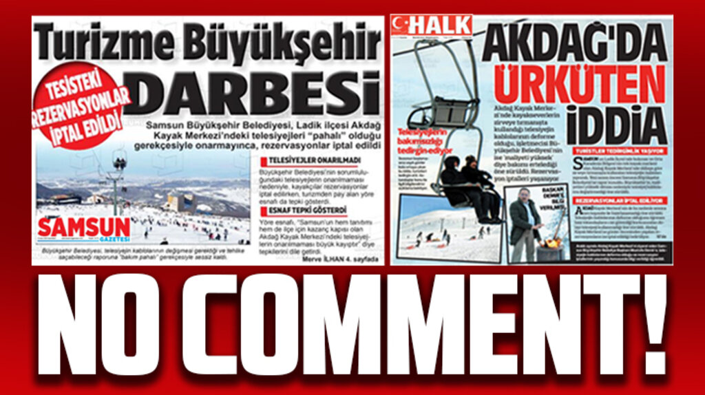 Samsun Ladik-Akdağ Kayak Merkezinde telesiyej krizi!
