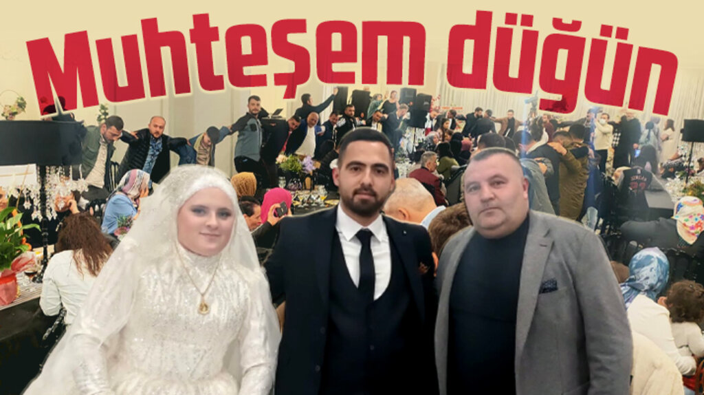 Samsun'da Tonguç Ali Anıl kızı Gülşah Anıl'ı evlendirdi
