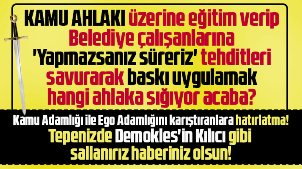 Samsun'da belediye çalışanlarına yapmazsanız süreriz tehdidi mi yapılıyor?