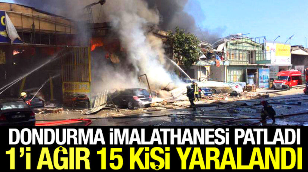 Samsun'da Gülsan Sanayi Sitesinde yaşanan patlamada 1'i ağır 15 kişi yaralandı