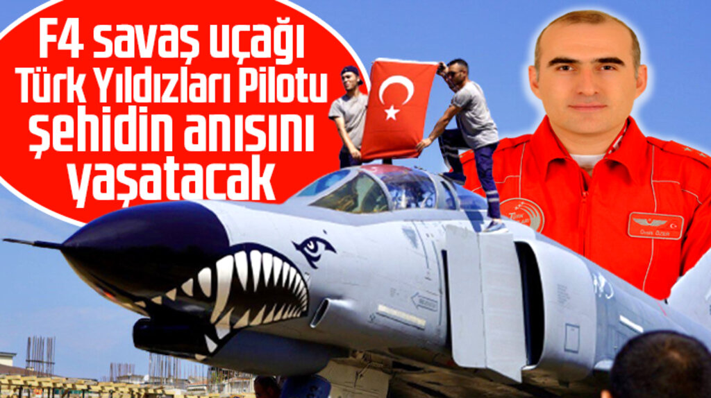 Samsun'un Çarşamba ilçesinde Bilim Parkı'na şehit pilot anısına savaş uçağı yerleştirildi