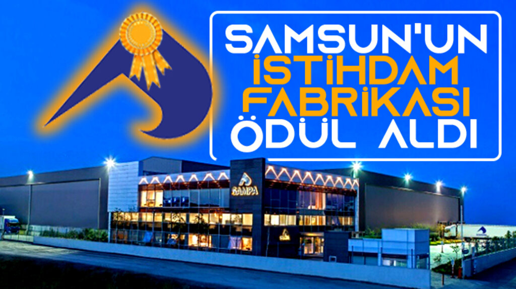 Samsun'da 4 bin 500 kişiyi istihdam eden SAMPA Otomotiv'e SGK ödül verdi