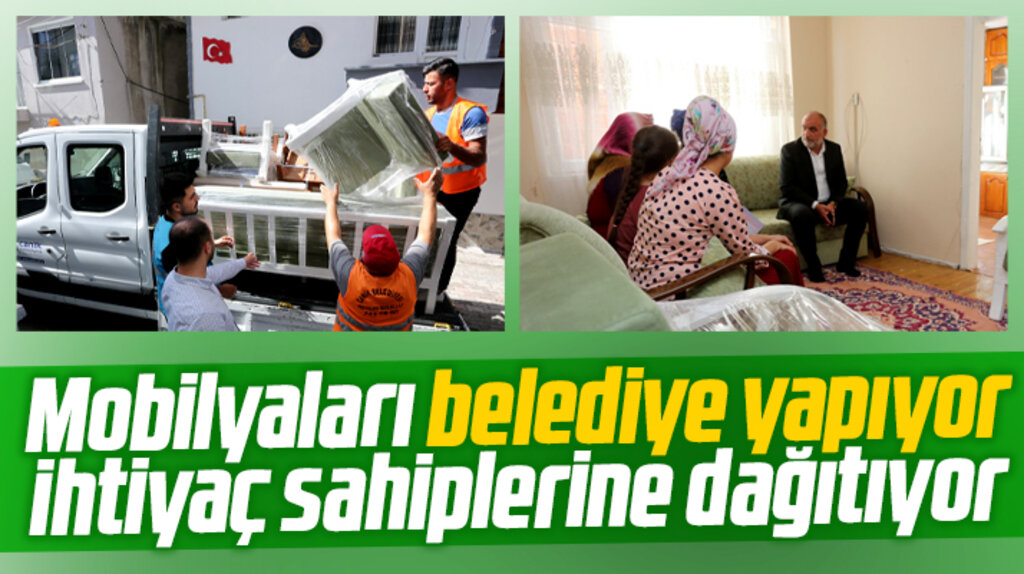 Samsun'da CAMEK'te yapılan mobilyalar ihtiyaç sahiplerine veriliyor