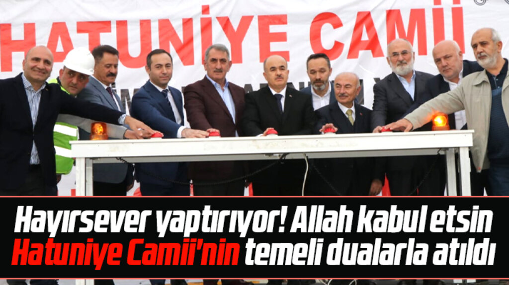 Samsun'da hayırsever tarafından yaptırılacak Hatuniye Cami'nin temeli atıldı