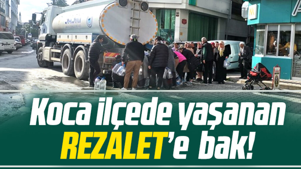 Samsun Bafra'da sular kesik! Vatandaş bidonlarla evlerine su taşıdı