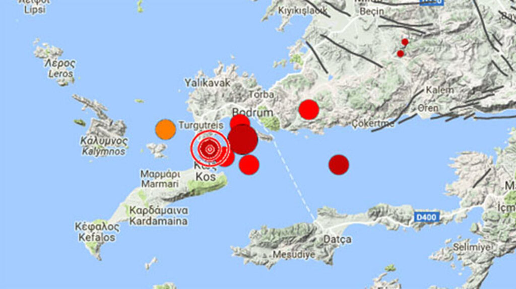 Ege Denizi'nde 6.5 şiddetinde deprem!