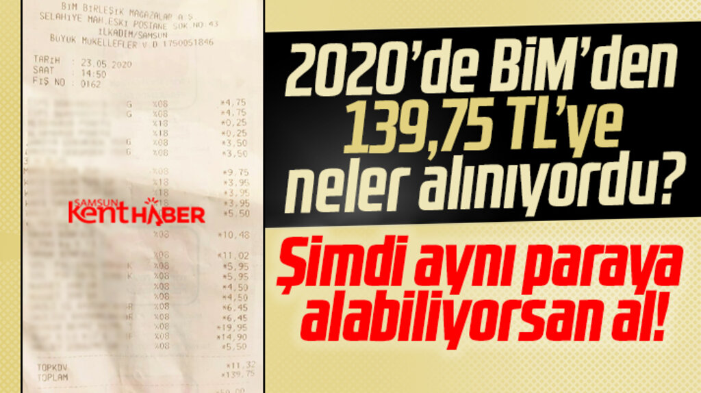 BİM Marketten 139 TL'ye 2020 yılında neler alınabiliyordu? Şimdi alabiliyorsan al!