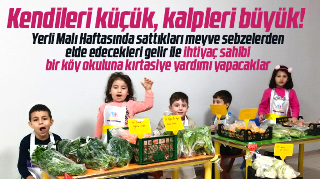 Samsun'da Anaokulu öğrencilerinin davranışı kendileri küçük kalpleri büyük dedirtti