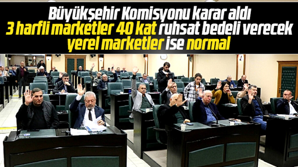 Samsun'da yeni şube açacak zincir marketlerin ruhsat ücreti 40 kat arttırıldı