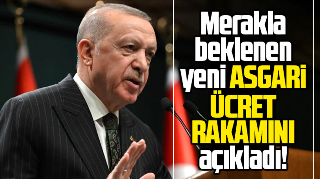 Cumhurbaşkanı yeni asgari ücreti açıkladı! 8 bin 500 TL