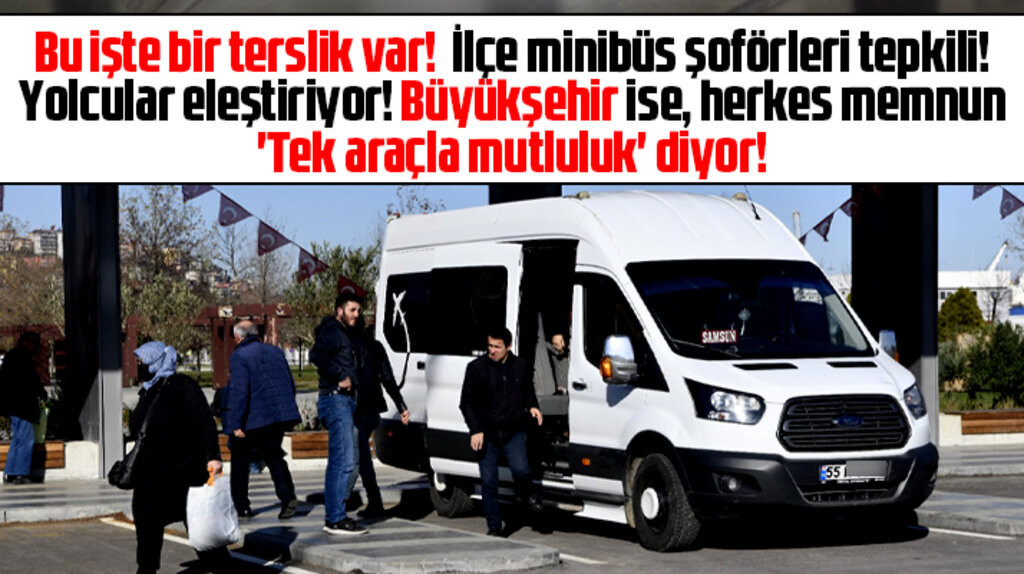 Samsun Büyükşehir İlçe Toplu Ulaşım Merkezinden herkesin memnun olduğunu açıkladı