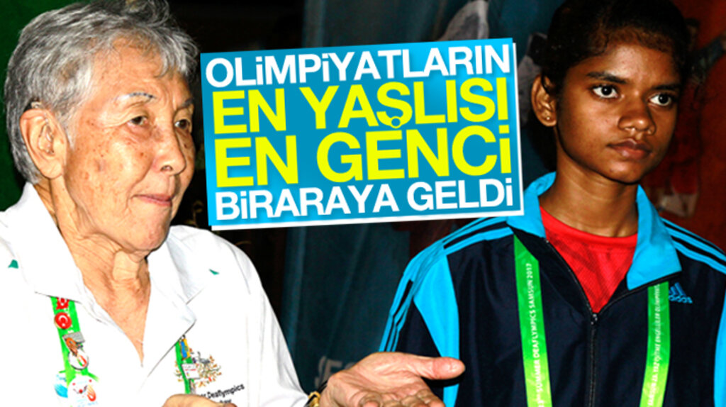 Samsun olimpiyatlarının en yaşlı ve en genç sporcusu bir araya geldi