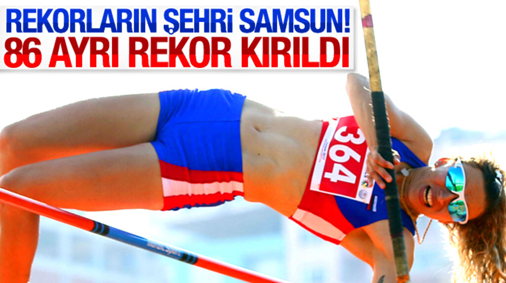 Samsun'da düzenlenen İşitme Engelliler Olimpiyatlarında 86 ayrı rekor kırıldı