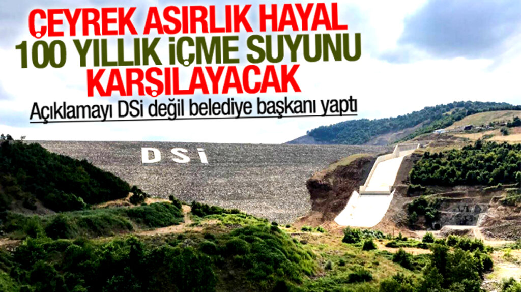 Samsun 19 Mayıs Dağköy Barajı 65 köyün 100 yıllık içme suyu ihtiyacını karşılayacak