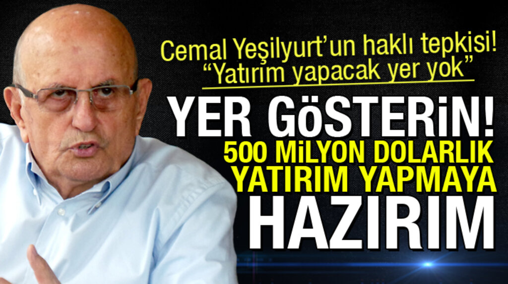Samsun'un önde gelen iş adamlarından Cemal Yeşilyurt'tan 500 milyon dolarlık yatırım sözü