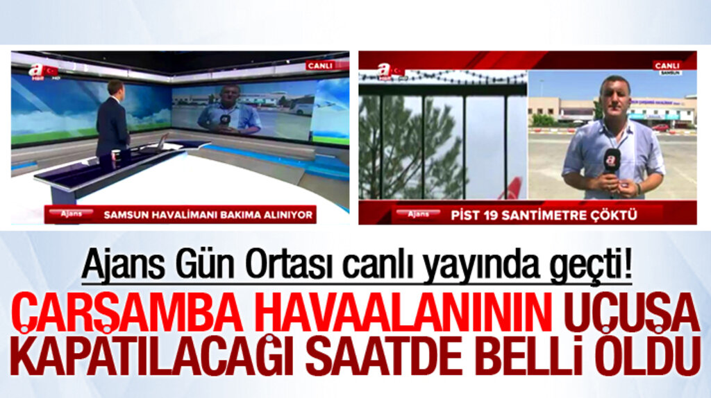 Samsun Çarşamba Havalimanının uçuşlara kapatılacağı tarih ve saat belli oldu