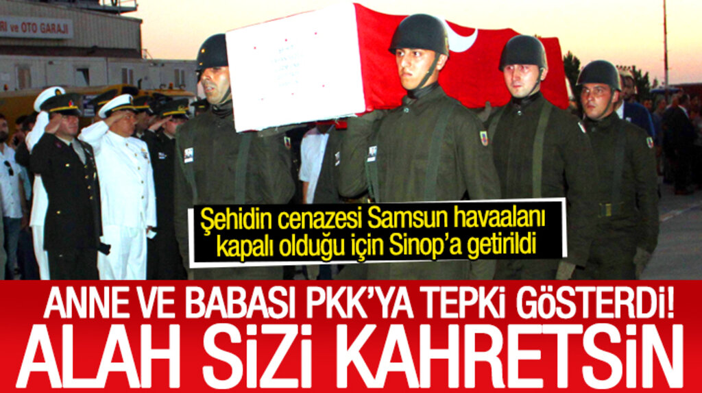 Samsun Bafralı şehit uzman çavuş Şahan Sezer'in cenazesi memleketine getirildi