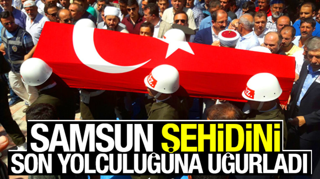 Samsun Bafralı şehit uzman çavuş Şahan Sezer toprağa verildi