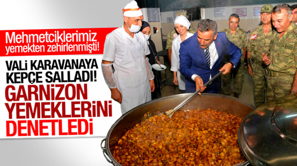 Samsun Valisi Osman Kaymak, Garnizon Komutanlığının yemeklerini denetledi
