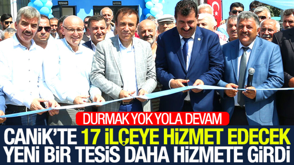 Samsun'un Canik İlçe Belediyesi, 17 ilçeye hizmet edecek Canlı Hayvan Pazarını açtı