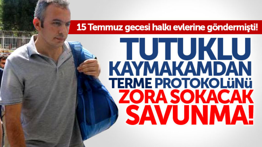 Samsun'da FETÖ'den tutuklu Terme eski Kaymakamı İlyas Gün, duruşmada konuştu