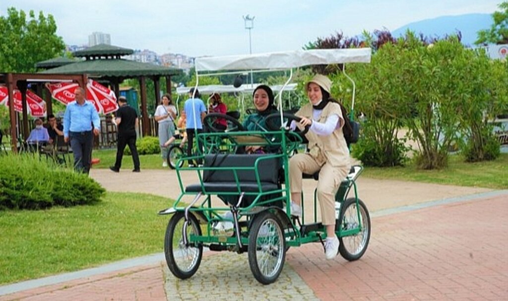 Samsun Batı Park'ta 50 bin kişi aile bisikletine bindi