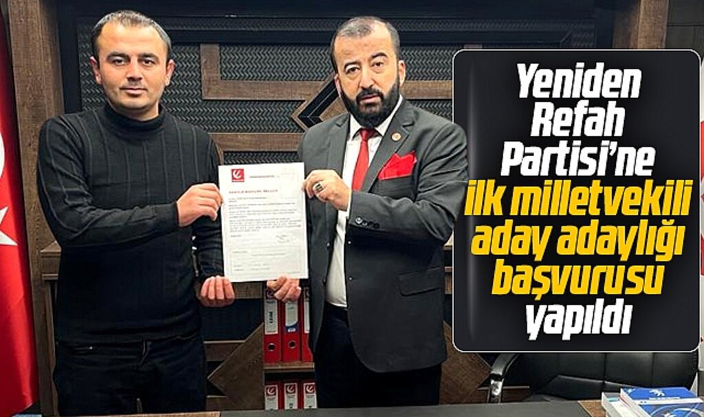 Samsun'da Yeniden Refah Partisi'ne ilk milletvekili aday adaylığı başvurusu yapıldı
