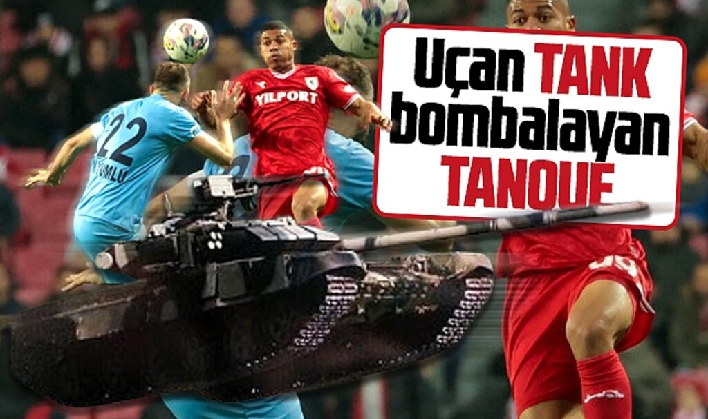 Samsunspor'un golcüsü Tanque Erzurumspor kalesini bombaladı