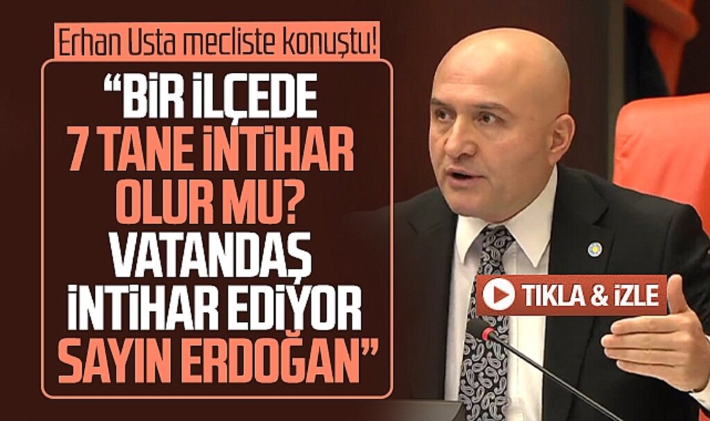 Erhan Usta TBMM'de konuştu! Samsun'da bir ayda 7 intihar olayı oldu