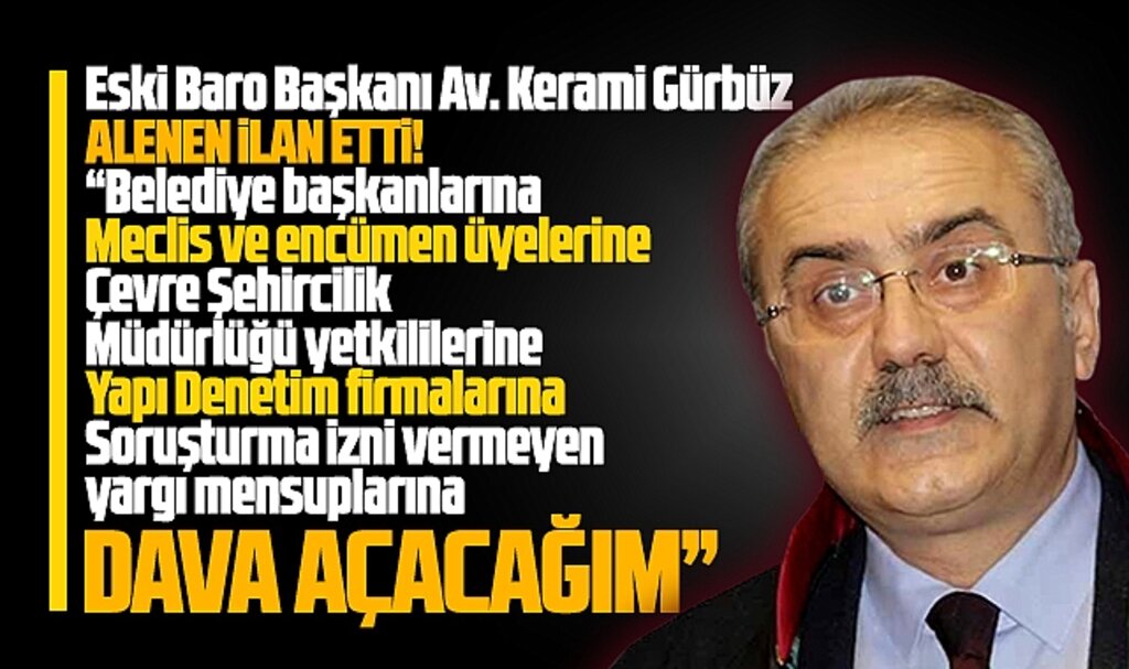 Eski Samsun Baro Başkanı Gürbüz alenen duyurdu! Dava açacağım