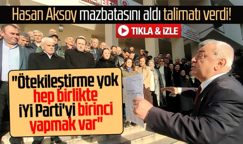 İYİ Parti Samsun İl Başkanı seçilen Hasan Aksoy mazbatasını aldı