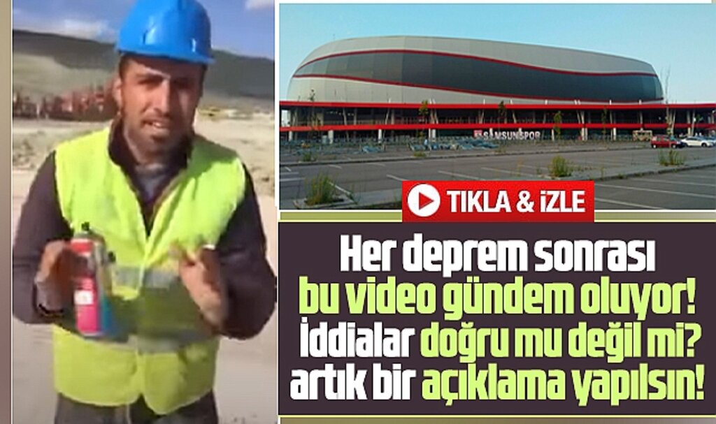 Samsun 19 Mayıs Stadı depreme dayanıksız mı? Şok video yine gündemde!