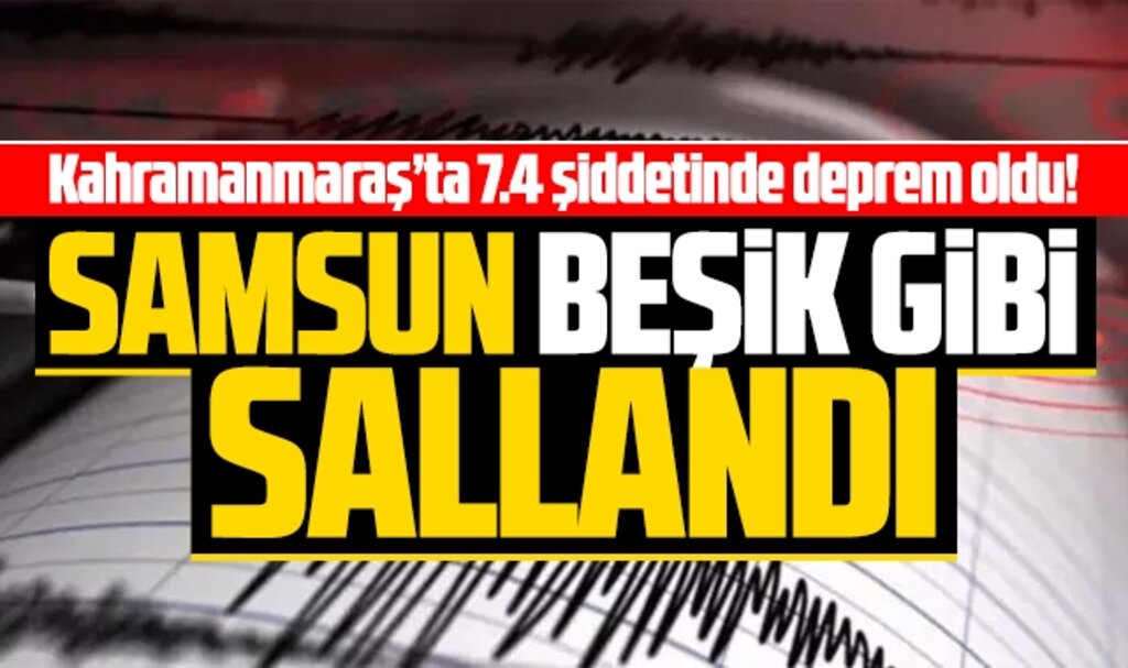 Samsun beşik gibi sallandı! Deprem oldu