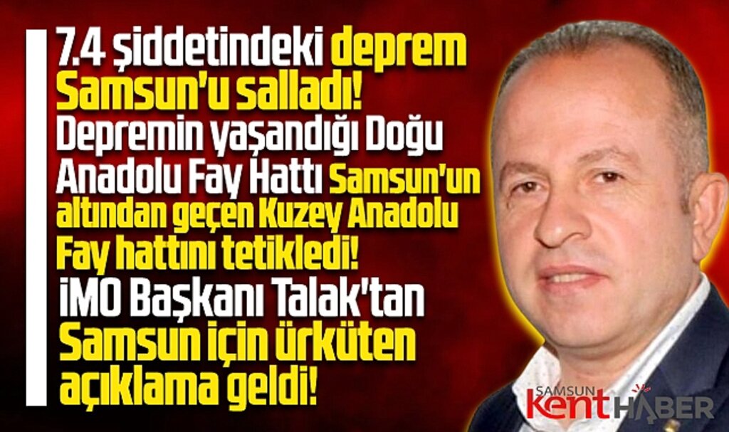 Samsun depremle sallandı! Samsun için ürküten deprem açıklaması!