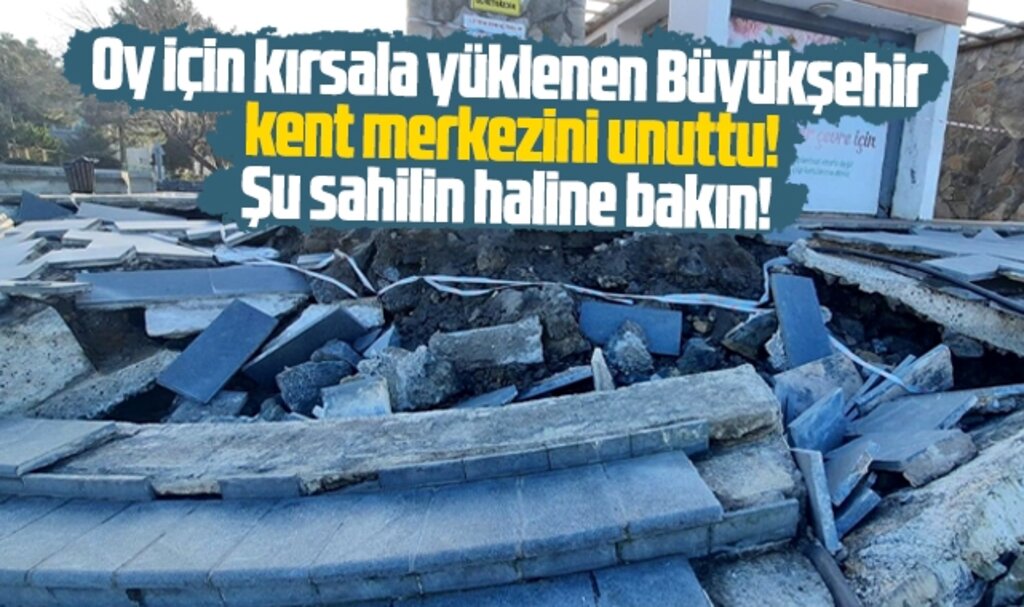 Samsun sahili yıkık dökük! 