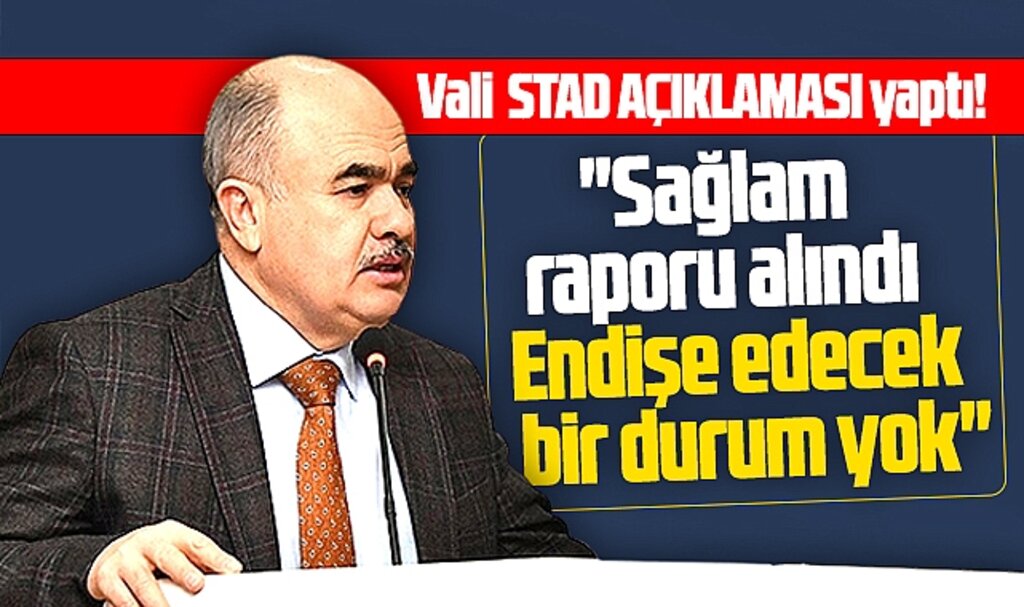 Samsun Valisi 19 Mayıs Stadı açıklaması yaptı! Endişe edecek bir durum yok
