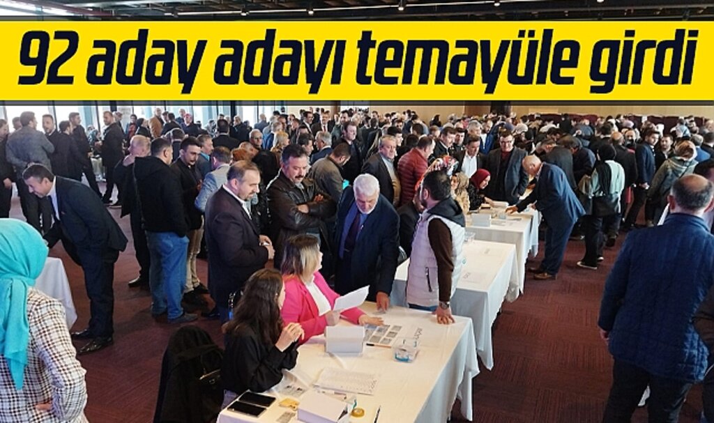 Samsun'da AK Parti Milletvekili aday adayları için temayül yoklaması yapıldı