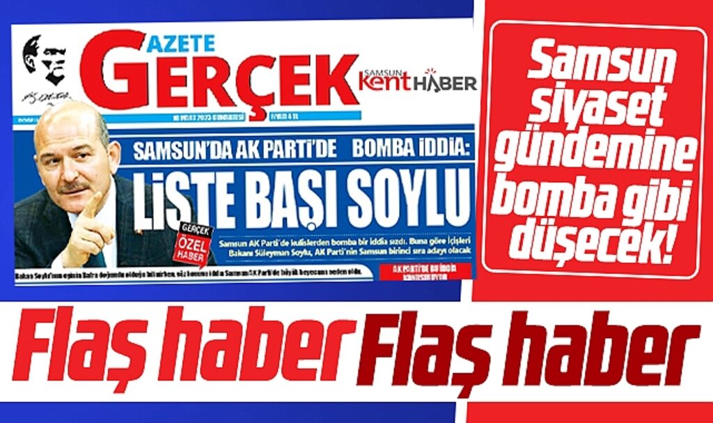 Samsun'da AK Parti'nin birinci sıra adayı Süleyman Soylu'mu olacak! Flaş iddia!