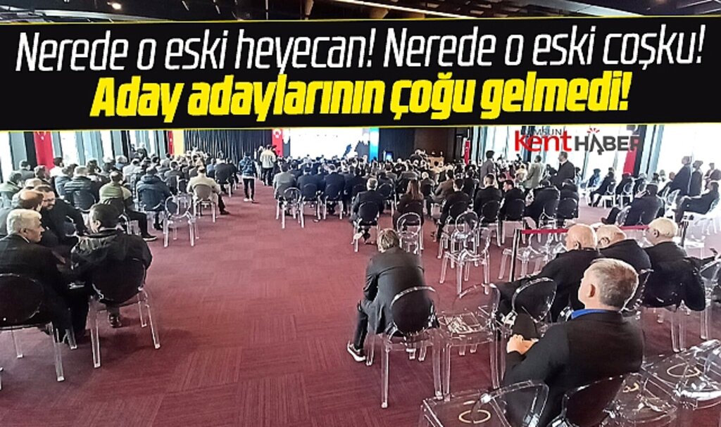 Samsun'da AK Parti'nin Milletvekili aday adayı tanıtım toplantısı sönük geçti 