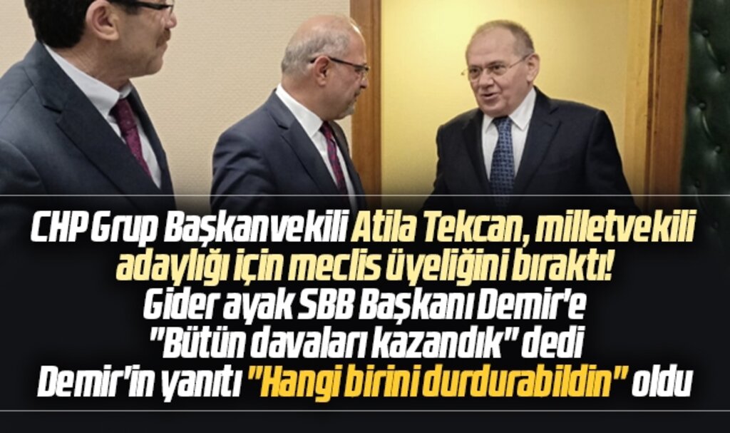 Samsun'da Atila Tekcan milletvekili aday adaylığı için CHP Meclis üyeliğinden ayrıldı